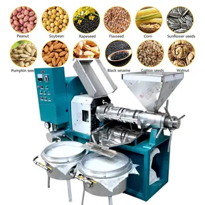 Máquina automática de prensa de aceite de tornillo para pequeñas empresas