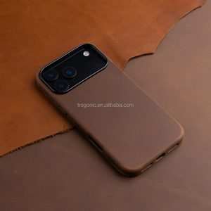 Étui en cuir véritable Crazy Horse pour iPhone 17 Pro, compatible avec anneau magnétique intégré, style Indiana Jones - Product Image 6