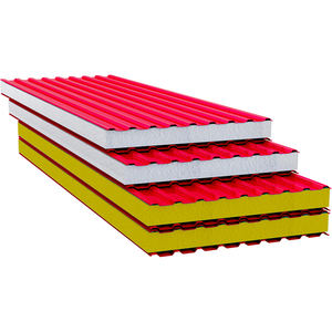 Panneau sandwich isolé pour mur et toit d'extérieur avec bobines d'aluminium 40 pieds de longueur <span class=keywords><strong>M2</strong></span> <span class=keywords><strong>Prix</strong></span> par mètre carré <span class=keywords><strong>Prix</strong></span> de la laine de roche - Product Image 6