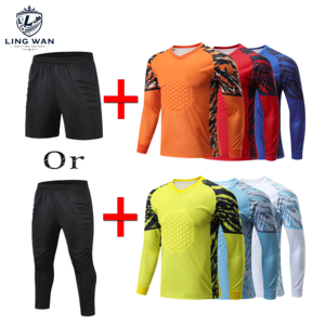 <span class=keywords><strong>Camiseta</strong></span> de Portero Personalizada con Acolchado, Uniforme de Fútbol Protector para Portero, Adulto, Verano, 100% Poliéster - Product Image 5