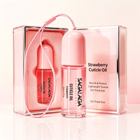 SAGALAGA 5ml Nagelriemverzachtende Olie Pen Sleutelhanger Vitamine E Jojoba Keratine Sterkere Nagels Rollerball Applicatie Draagbaar Op Maat
