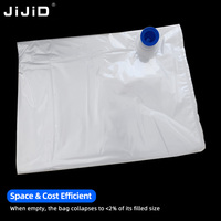 JIJID 220L Transparante Aseptische Bag-in-Box Steriele Vloeistofzak voor Bulk Vloeibare Voedingsmiddelen, Zuivel, Sappen, Wijn en Industriële Vloeistoffen