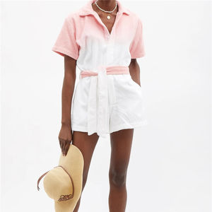 <span class=keywords><strong>2022</strong></span> nouveauté femmes été à manches courtes serviette de plage <span class=keywords><strong>combishort</strong></span> mode cravate teinture coton serviette <span class=keywords><strong>combishort</strong></span> - Product Image 1