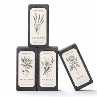 Boîte rectangulaire vide en fer blanc multi-parfums avec couvercle à charnière pour cire fondue, personnalisable avec logo, vente en gros, scellée, qualité alimentaire, finition mate