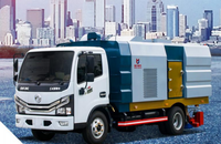 Dongfeng Kinland Motor-Vakuumkehrmaschine 3 Wasser 7 Staub Straßenreinigungsfahrzeug mit 1 Jahr Garantie für Autobahnreinigung