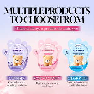 Masque pour les <span class=keywords><strong>mains</strong></span> et les pieds au collagène de rose et à la niacinamide, masque hydratant en profondeur pour nourrir la peau et stimuler l'éclat - Product Image 6