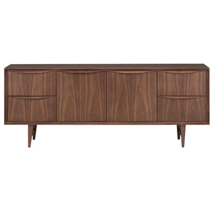 Walnut Color Wood MDF Carb P2 Home Furniture <b>Midcentury</b> Living Room 1x20GP Walnut veneer <b>Sideboard</b> From Viet Nam - Product Image 3