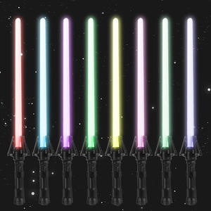 Vente en gros, nouveauté, <span class=keywords><strong>sabre</strong></span> <span class=keywords><strong>laser</strong></span> étoilé 2 en 1, <span class=keywords><strong>sabre</strong></span> lumineux, jouets lumineux rétractables colorés pour enfants - Product Image 2