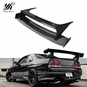 Alerón Trasero GT Negro Brillante para <span class=keywords><strong>Nissan</strong></span> <span class=keywords><strong>Skyline</strong></span> <span class=keywords><strong>R33</strong></span> GTS, Alerón de Fibra de Carbono Estilo GTR BCNR33 Bee*R, <span class=keywords><strong>Kit</strong></span> de Carrocería para Drift de Alto Rendimiento - Product Image 4