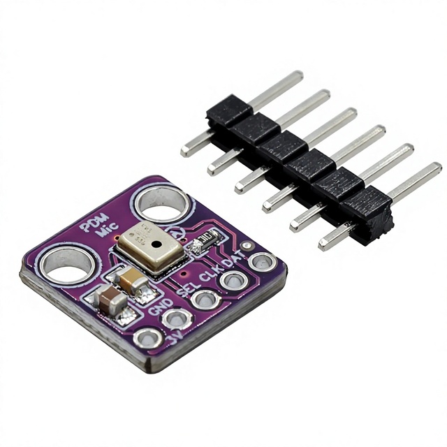 MP34DT01 PDM MEMS Microphone Module Purple Board Design China No Mounting for Electronic Components Market Sensor Accessories