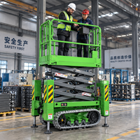 Großhandel 5M 6M 8M Schwerlast-Outdoor-Fahrbarer Voll-Elektro-Scherenbühnen-Raupenarbeitsbühnen-Hydraulik-Scherenlift