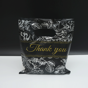 Wholesale Custom Logo Printing Supermarket Merchandise Reusable Carry Die Cut Plastic Bag