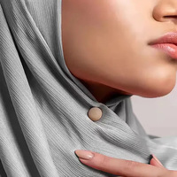 Direkt vom Hersteller: Farbenfrohe Runde Matte Hijab-Magnetschnallen, Starke Magnetische Schalclips ohne Verhaken für Damenmode im Großhandel