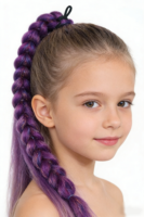 Extensions de queue de cheval en paillettes synthétiques Fujia, cosplay de mascarade, K Pop Demon Hunters, tresse inspirée de Rumi pour femmes et filles