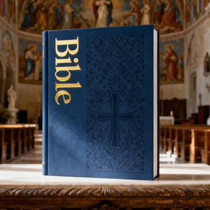 <span class=keywords><strong>Biblia</strong></span> Personalizada Premium, Libro Religioso de Tapa Dura con Cubierta de Gamuza y Encuadernación Cosida Resistente - Product Image 5