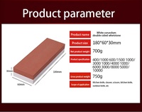 Kit de pierre à aiguiser 4 en 1 de haute qualité pour aiguiser les couteaux grain 2 côtés 1000/6000 1000/3000 400/1000 3000/8000 ensemble de pierres à aiguiser