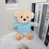 Ours en peluche Songshan Toys OEM personnalisés, 22 cm, avec T-shirt coloré et logo imprimé, cadeaux en peluche douce pour enfants