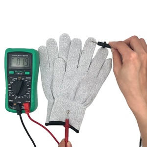Silver Fibre Conductive Gloves Rehabilitation <strong>Physiotherapy</strong> <strong>Electrotherapy</strong> Gloves - Product Image 5