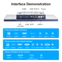 Lamitouch 8-32 pouces J1900/J6412 PC industriel à écran tactile capacitif Linux/Win10 intégré/montage mural en alliage d'aluminium
