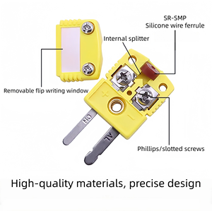 Termocoppia industriale personalizzata tipo K SMPW/HMPW-K/T/J/E/N/U/R/S-M/F acciaio inossidabile IP64 Plug/maschio E presa/connettore femmina - Product Image 3