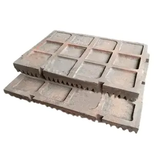 Высокое качество для Sandvik для метсо, запасные части для дробилок, Заводская подгонка, Mn18Cr2 Mn13Cr2, каменная Щековая пластина, литая Щековая пластина - Product Image 3