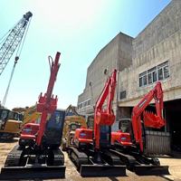 Excavatrice sur chenilles hydraulique d'occasion DOOSAN DX60-9C, pompe moteur, forte puissance de creusement, capacité de godet de 3 m³, capacité de travail de 30 000 kg