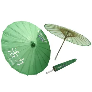 Paper parasols umbrella outdoor wedding favor gift flower straight bamboo frame oilpaper parasol Japanese silk wood umbrella