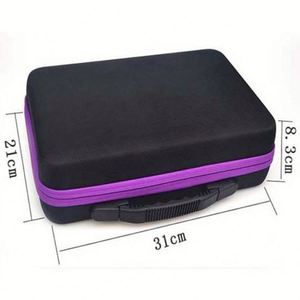 กระเป๋าใส่ขวดน้ำมันหอมระเหย EVA 60 ขวด ป้องกันขวดขนาด 10 มล. 15 มล. แบบลูกกลิ้ง  กระเป๋าเก็บน้ำมันหอมระเหย น้ำหอม ยาทาเล็บ - Product Image 1