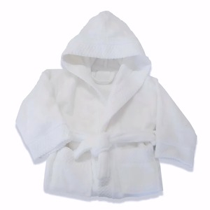 Albornoz con capucha de algodón de terciopelo Premium, toalla de bebé de lujo de manga larga, personalizable, niños pequeños, recién nacidos, venta al por mayor, uso en el baño - Product Image 3