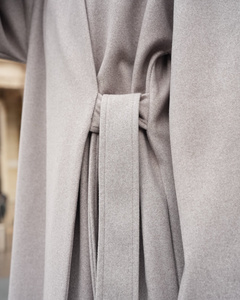 OEM ODM Custom Winter Coat Women <b>Abaya</b> Thick Wool Feel Long <b>Abaya</b> <b>with</b> <b>Belt</b> Dubai Modest Islamic Clothing Open <b>Abaya</b> 261020# - Product Image 6