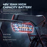 Bicicleta Eléctrica de Montaña ZUMI 48V 1000W con Llantas Gruesas de 20 Pulgadas para Adultos, Bicicleta Eléctrica Urbana Híbrida EU/US con Batería de Litio OEM ODM