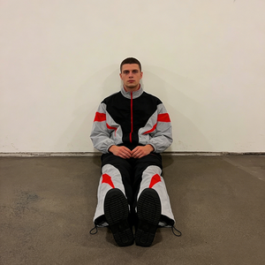 <span class=keywords><strong>Tuta</strong></span> Sportiva da <span class=keywords><strong>Uomo</strong></span> Trendy in Due Pezzi, Giacca con Zip e Colletto Alto, Pantaloni Jogger, Leggera e Antivento, Abbigliamento Casual da Strada - Product Image 6