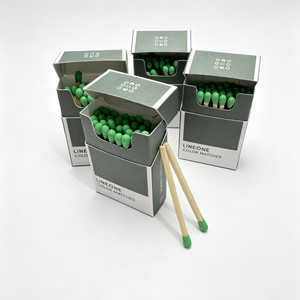 Fiammiferi Moderni Minimalisti Estraibili con Logo Geometrico Personalizzato Stampato, in Cartone Bicolore e Legno, Fiammiferi di Sicurezza - Product Image 6