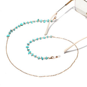 Gafas <span class=keywords><strong>de</strong></span> Sol <span class=keywords><strong>de</strong></span> piedra Natural, correas para gafas, cuentas <span class=keywords><strong>de</strong></span> cristal, <span class=keywords><strong>cadena</strong></span> para gafas para mujer, máscara facial, soporte <span class=keywords><strong>de</strong></span> cordón para accesorios para gafas - Product Image 4