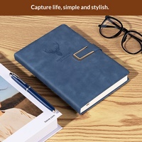 Ensemble cadeau de journal d'affaires de luxe personnalisable Agenda A5 Carnet personnalisé Logo personnalisé Couverture rigide en PU Matériel papier Couture