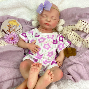 Muñeca Reborn <span class=keywords><strong>de</strong></span> Silicona Laura <span class=keywords><strong>de</strong></span> 20 Pulgadas, Chupete Disponible, Cuerpo Gordito, Juguetes <span class=keywords><strong>de</strong></span> Regalo <span class=keywords><strong>de</strong></span> Cumpleaños para Niños - Product Image 4