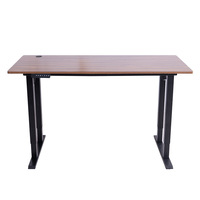 Bureau électrique ergonomique à hauteur réglable avec 4 pieds, surface de travail puissante à double moteur, table de bureau