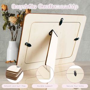 Unfinished Wooden Craft Kit-DIY Picture <b>Frame</b> Carved Blank Photo <b>Frames</b> for Home Decoration for Souvenirs - Product Image 4
