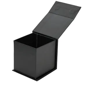 Caixa de presente de papel preto para pequenas caixas de papelão personalizadas por atacado