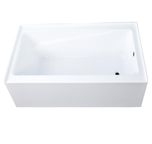 <span class=keywords><strong>Baignoire</strong></span> autoportante à design moderne pour l'Amérique du Nord et le Canada en alcôve <span class=keywords><strong>Tablier</strong></span> rectangulaire <span class=keywords><strong>noir</strong></span> avec jupe avant pour hôtels - Product Image 3