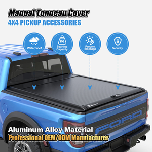 Zolionwil, couvre-caisse de camionnette à enroulement manuel rétractable imperméable, couvre-caisse de camionnette pour Ford F150 - Product Image 2