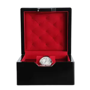 Logo personalizzato orologi meccanici di lusso scatola di imballaggio regalo da polso set di orologi da donna set di scatole di imballaggio scatola di orologi in pelle doppia aperta