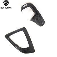 Pour BMW F20 F30 F25 F26 F15 F16 Garniture de finition intérieure en fibre de carbone sèche pour le cache du levier de vitesse, uniquement LHD, Séries 1 2 3 4 5 6 7 X