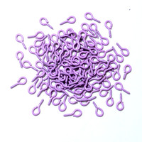Petites épingles à œil de 8x4mm, 200 pièces, petits crochets, œillets filetés, 13 couleurs, fermoirs, crochets, accessoires de fabrication de bijoux à faire soi-même