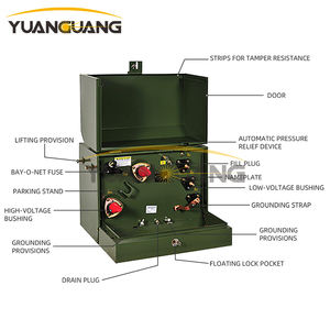 オイル充填銅アルミニウム巻線5kVA 10kVA 15kVA 25kVA 37.5kVA 50kVA単相パッド取り付け変圧器 - Product Image 3