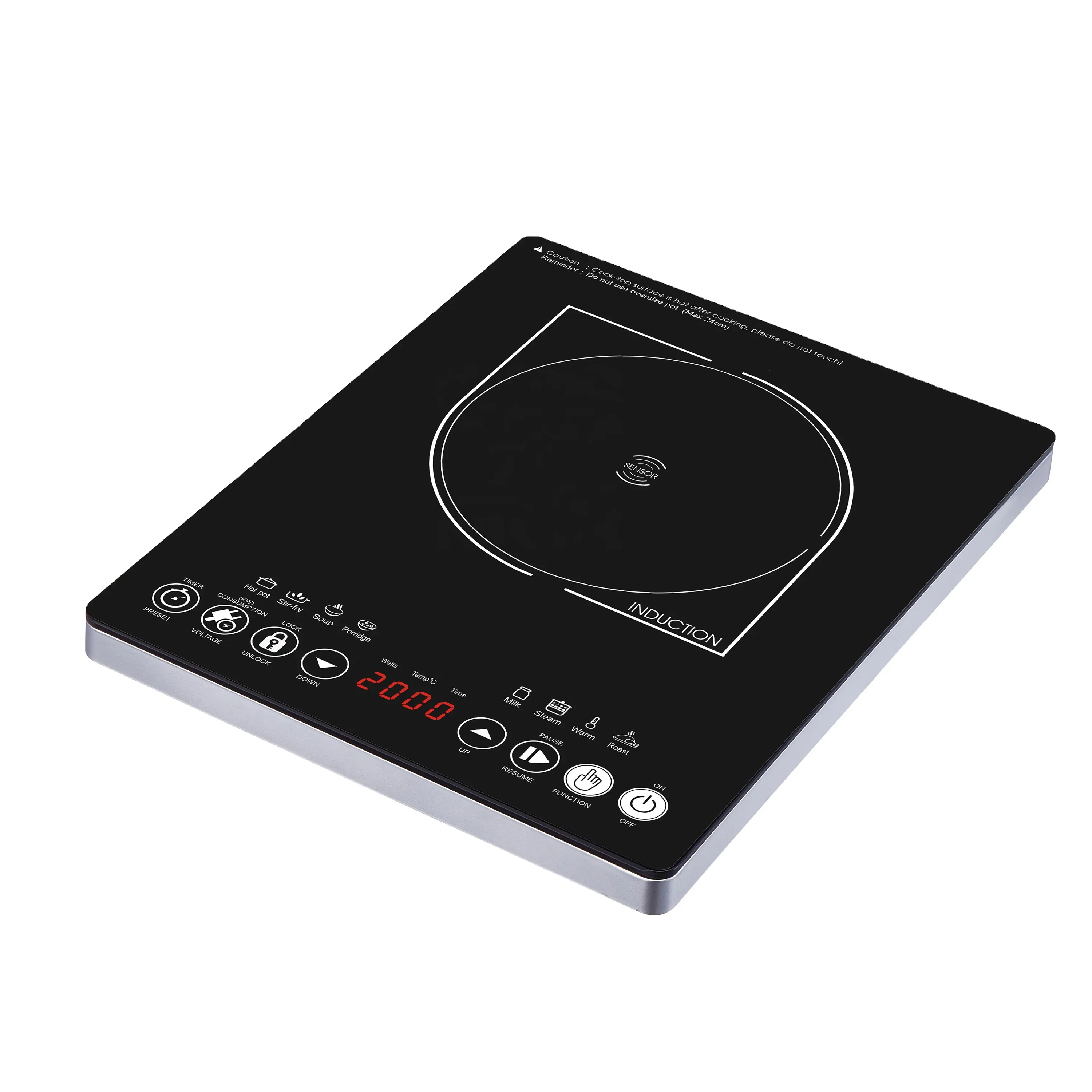 Household 2200W Electric Stove Kitchen Appliances Induction Hot Plates 4 Digital Touch Induction Cooktop