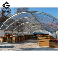Tenda Atap Lengkung Transparan PVC Baru 2024 dengan Struktur Aluminium 15m*20m untuk Acara, Pameran Dagang, dan Pameran (Semua Musim)