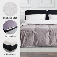Base de Cama Moderna Enrollable de Tamaño Completo, Compacta, Ahorra Espacio, Soporte de Esponja Completo, Tapicería de Tela, Modelo de Marca Privada