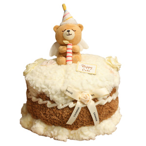 Peluche ours gâteau Kawaii, oreiller créatif en forme de dessert, jouet en peluche doux pour cadeau d'anniversaire de petite amie - Product Image 6