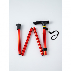 Bâton de marche pliable en aluminium léger avec poignée en T, canne de voyage portable pour personnes âgées - Product Image 2
